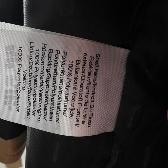 DKNY Tan Leather Jacket for Women - Picture 5 of 5